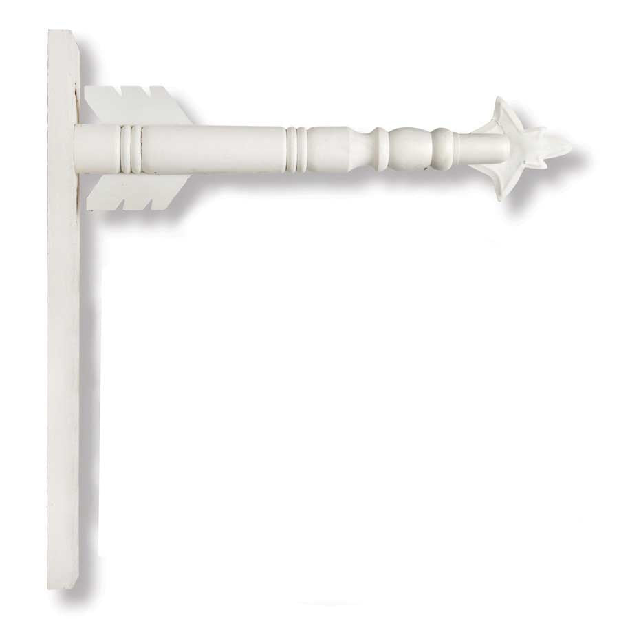 White Arrow Wall Mount Arrow Replacement