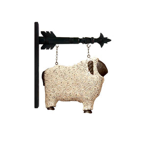 Country Black and White Sheep Arrow Replacement Hanging