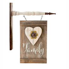 Load image into Gallery viewer, Family Barn Wood Sign Arrow Hanging
