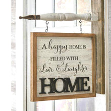 Load image into Gallery viewer, Happy Home Sign Arrow Hanging
